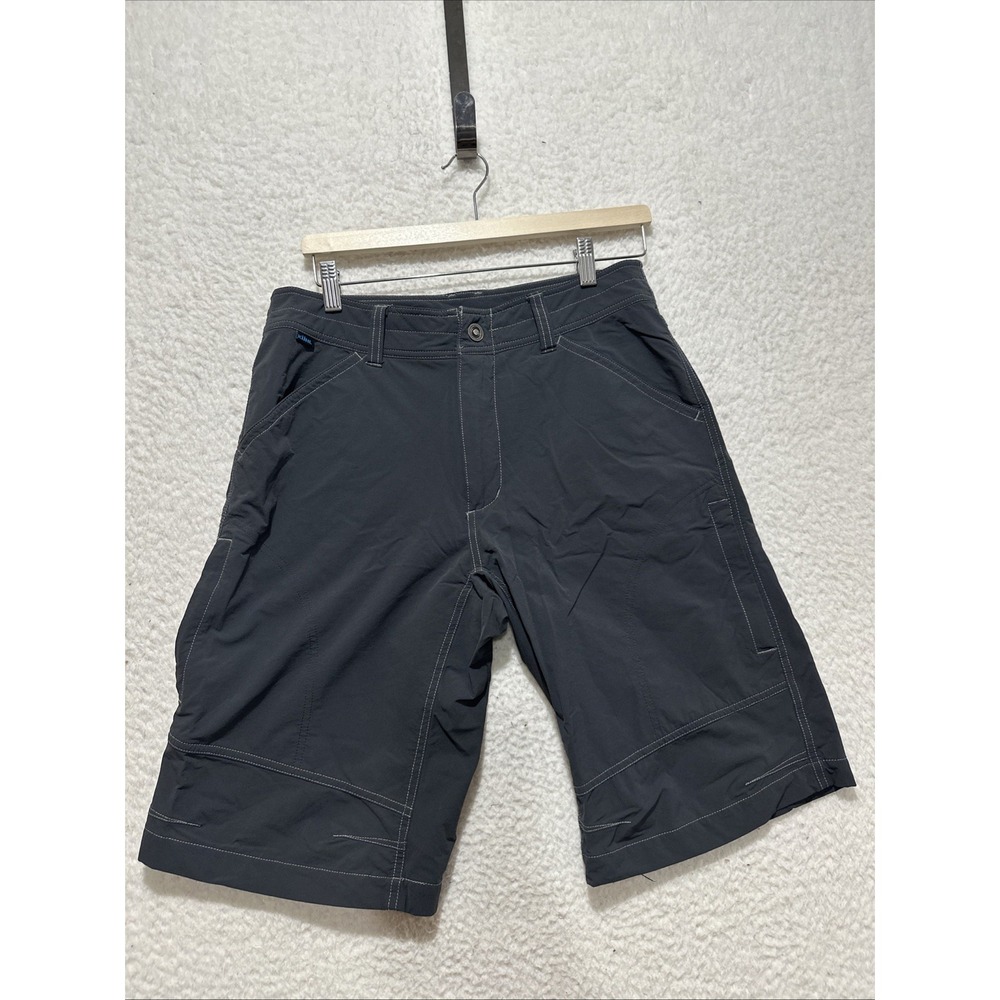KUHL Renegade Shorts Men's Size 32 Carbon Zippered Side Cargo Pockets Belt Loops